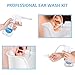Ear Wax Removal Kit - Ear Wax Remover Irrigation - Ear Wax Removal System - Earwax Remover Tool, Including Ear Basin, Bottle Container, Reusable Ear Cleaning Pipe, Bulb Syringe, Disposable Tips