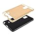 Kmall Note Edge N9150 Case 2in1 Hybrid Heavy Duty Impact Resistant Shock-Absorption Dual Layer Brushed Metal Texture Full-Body Protective Skin Cover Shell for Samsung Galaxy Note Edge SM-N915 Gold