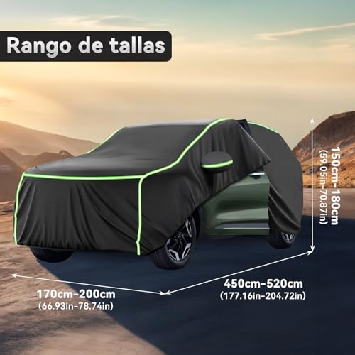 AUTODIAG Cubierta para Auto SUV,520x200x180CM