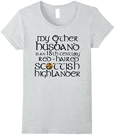 Womens OUTLANDER MY OTHER HUSBAND Tshirt Large Heather Grey