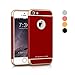iPhone SE Case,Minimalism 3 in 1 Ultra Thin and Slim Hard Case Coated Non Slip Matte Surface with Electroplate Frame for Apple iPhone 5, iPhone 5S, iPhone SE -Red