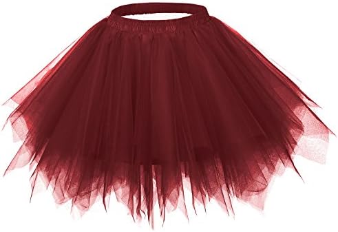 Ellames Women's Vintage 1950s Tutu Petticoat Ballet Bubble Dance Skirt