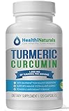 HealthiNaturals Turmeric Curcumin with BioPerine Anti Inflammatory Supplement with Cookbook, 120 Capsules