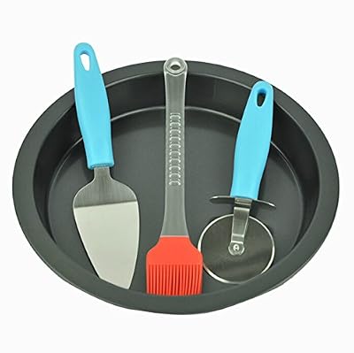 X&W DIY Baking Pizza Mold Kit Stainless Steel Mould Set, 8 Inch
