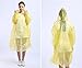 Emergency Hooded Rain Poncho by PengMei, 10 Packs Rain Poncho for Adults One Size Long Sleeves Disposable Camping Outdoor Assorted Colors 100% Waterproof