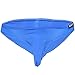 FEESHOW Men's Soft Long Sheath Sleeve Bikini Briefs Pouch Underwear G String Thongs Blue