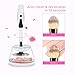 Makeup Brush Cleaner Upgraded, Chimocee 8 in 2 Automatic Electric Makeup Brush Cleaner and Dryer Machine with Two Adjustable Speeds, Completely Clean and Dry in 360 Rotation with 2 Silicone Collars