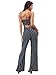 Glamaker Womens Casual Strap Striped Long Pants Jumpsuit Romper Sleeveless,Royal Blue,Medium
