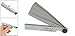 uxcell 17 in 1 Metric Thickness Gap Value Feeler Gauge 0.02-1mm Measuring Tool