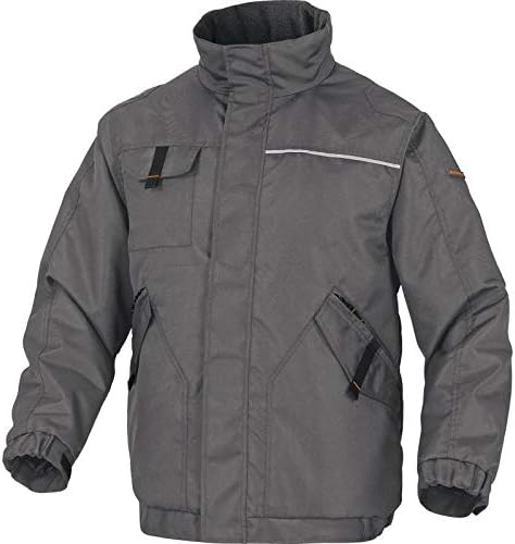 Delta Plus NORT2VEGT NORTHWOOD2 PU-Coated Polyester Mach Warm Padded Jacket, Grey/Orange, Size L, 9