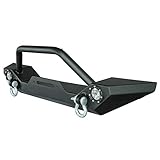 Paramount Restyling 51-0034L Black Front Heavy Duty Rock Crawler Bumper with LED (Jeep Wrangler YJ/TJ)