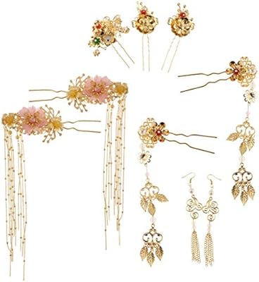 Ring Choker حلقه چوکر 8pcs Chinese Wedding Hair Comb Hair Crown