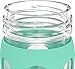 Lifefactory 22-Ounce BPA-Free Glass Water Bottle with Classic Cap and Protective Silicone Sleeve, Sea Green