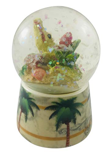 Westman Works Florida Alligator Snow Globe with Palm Tree Miniature Souvenir Gator Water Globe