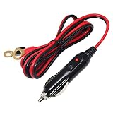 Car Replacement 12V Cigarette Lighter Male Plugs (Male Plug to Ring Terminal 3FT-1P)