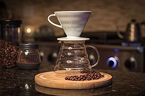 Heat Resistant Glass Hand Drip Coffee Pot Coffee Server Kettle Coffee Maker Teapot (800Ml)