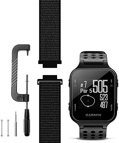 Compatible with Garmin Approach S20/S6/S5 Watch Band Replacement Sport Mesh Strap for Golf Watchband