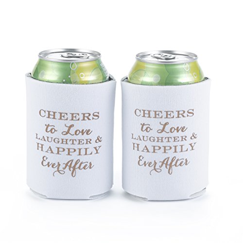 Hortense B. Hewitt 25110 Love, Laughter & Happily Ever After Can Coolers, Set of 2