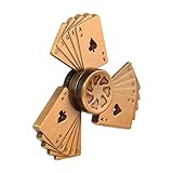 FIDGET PRO EDC Spinner Game Poker Style Stainless Steel Bearing High Speed Spinning Toy for Helping ADHD Focus Anxiety Stress Reducer