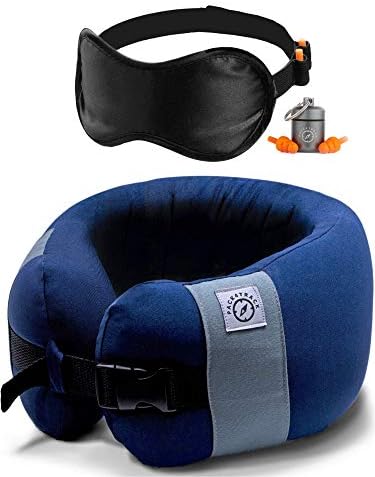 PACK4TRACK Travel Pillow - Versatile Neck Pillow for Airplane Travel. Designed to Support Your Neck While Sleeping in Any Sitting Position