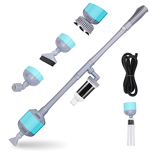 hygger Electric Aquarium Vacuum Cleaning Tools, 15W Automatic Sand