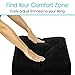 Xtra-Comfort Inflatable Ottoman - Foot Rest Cushion Support Pillow for Office Desk, Airplane Travel, Car, Camping, Kids, Adult - Ergonomic Height Adjustable, Sleep Seat - Leg Elevation with Hand Pump
