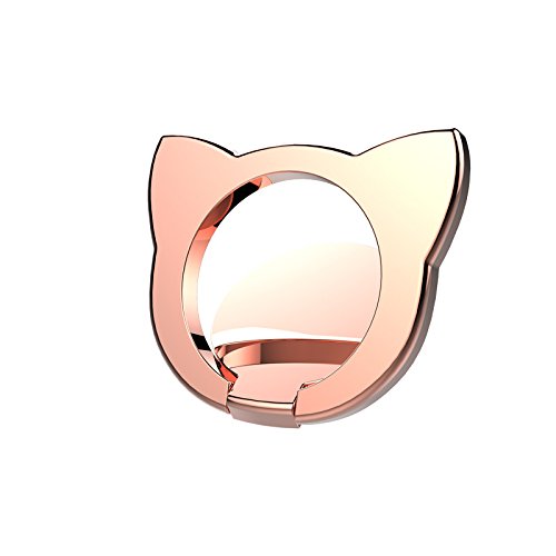 Phone Ring Holder Kickstand, Aigogo Universal 360 Degrees Rotating Cute Kawaii Animals Fox Finger Ring Grip Holder Stand For iPhone 7 8 Plus X, For Samsung Galaxy S7,S8, Note 8, iPad (Rose Gold)