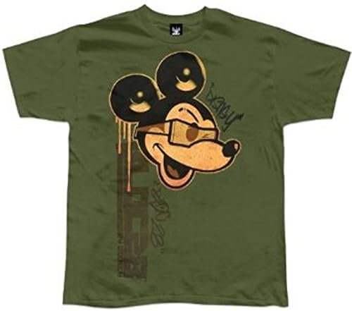 Bloc 28 Old Paper Mickey Men T-Shirt Military (orange logo) (XL)