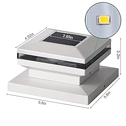 Dynaming 2 Pack Solar Post Lights, Outdoor