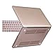 HDE Plastic Hard Shell Case and Keyboard Cover for MacBook Pro 13 with Retina Display (Models: A1425/A1502), Gold