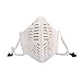 HealthAndYoga(TM) Multi-purpose Anti Pollution Mask | Protection From Odors, Gases and Dust | Twin Layered - Outer EPE + Inner Activated Carbon Layer | Washable and Reusable