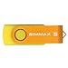 SIMMAX 5pcs 16GB USB Flash Drive U-Disk 16GB USB 2.0 Flash Memory Stick Swivel Design (Five Mixed Colors: Black Blue Green Gold Rose)(Mix Color2)