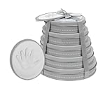Child to Cherish Handprint Tower of Time Oval, Grey
