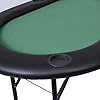 
Polar Aurora 72" X 32" X30" Metal Base Foldable 8 Player Poker Table Casino Texas Hold'em Play Table Holdem Card Game Ta
