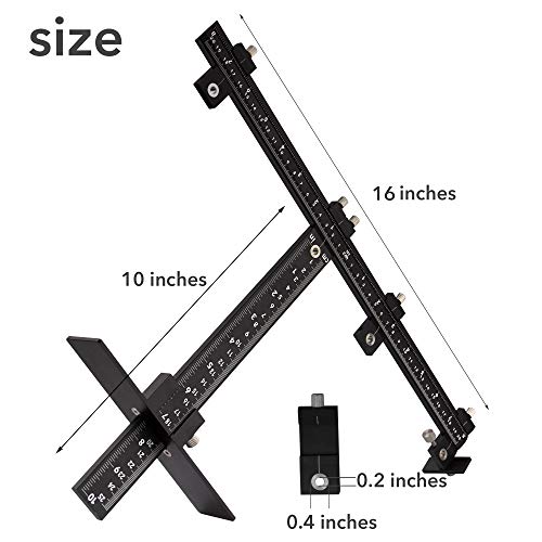 Drawer Drilling Template Jig, Adjustable Drill Guide for Door