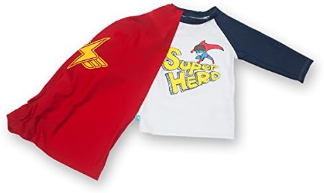 Little Boys and babies - Super Hero - Rash Vest + Detachable Cape- Elly La Fripouille (2-3 years)