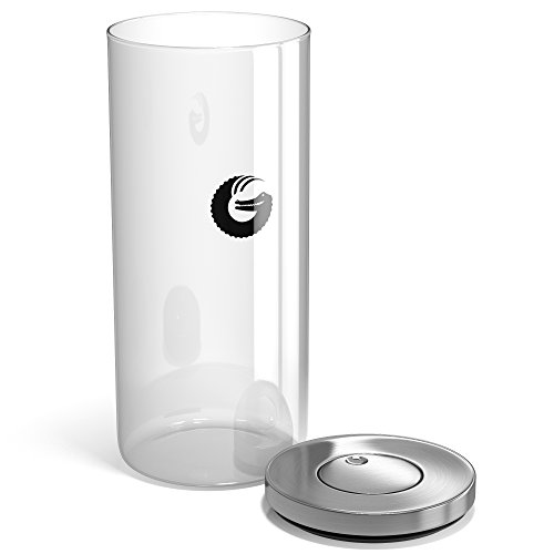 Coffee Gator Glass Storage Container Display Jar for Beans and
