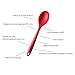 4YANG Silicone Spatula Cooking Utensil Set Heat Resistant Kitchen Gadgets (8 Pieces)-Includes:Turner, Slotted spoon , Ladle ,Spoon, Spoon Spatula, Spoonula, Spatula & Basting brush (Red)