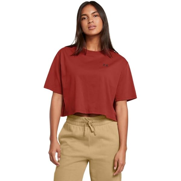 Amazon.com: Under Armour Womens Boxy Crop Logo Short Sleeve