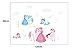 ufengke Cartoon Princess and Unicorn Wall Decals, Children's Room Nursery Removable Wall Stickers Murals