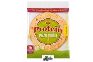 AZEKO Golden Home Protein Ultra Thin Pizza Crust, 7" (3 Thin Pizza Crusts)