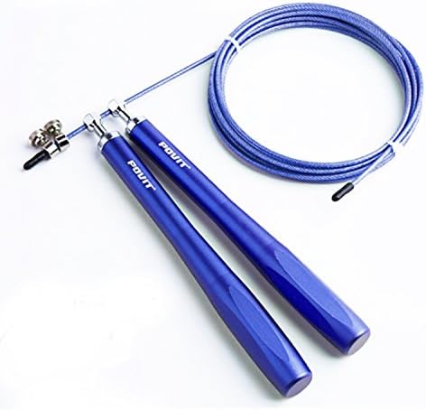 Boealzhl Jump Rope Adjustable Speed Rope Best for Cardio Training, Steel Cord, Metal Bearings
