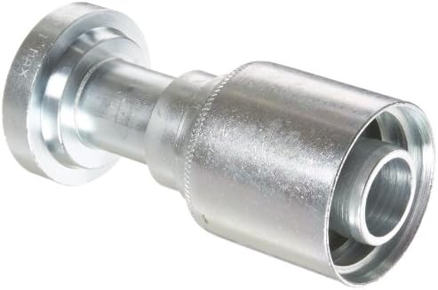 EATON Weatherhead Coll-O-Crimp 43020U-D24 Split Flange Straight Fitting, Steel, 1-1/4" Hose ID, 1-1/2" Nominal Flange Size