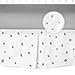 CONEY ISLAND COTTON Crib Bed Skirt Dust Ruffle SOFT Jersey Cute Best Baby Shower Gift Unisex Boys Girls star Pattern