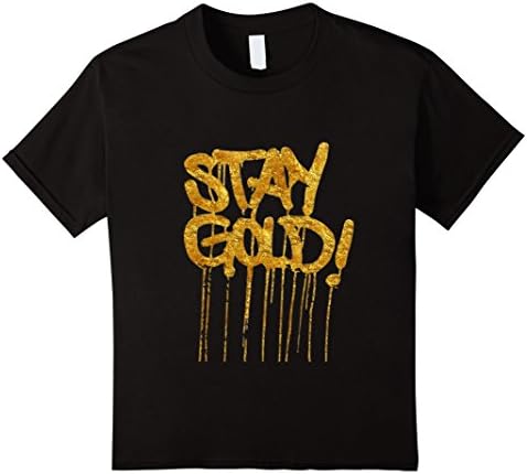Kids Amazing Grace Shop Stay Gold Shirt 10 Black