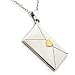Rush Industries Envelope Pendant Necklace with Gold Colored Heart Seal for The Little Girl You were. Daughter Gifts