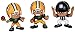 Party Animal Toys Lil' Teammates 3 Figurine Green Bay Packers NFL Team Set (Pack of 3)