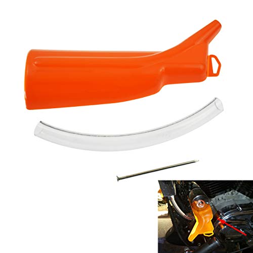 Rebacker Drip-Free Oil Fliter Funnel Oil Change Kit for Harley Davidson Motorcycles Sportster Dyna Touring Orange