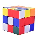 3x3 Speed Cube Plastic Stickerless Smooth and Fast Durable Anti-Pop Technology Cube Magic Puzzle by Laxier
