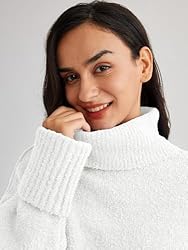 LILLUSORY Women's Turtleneck Long Sleeve Oversized